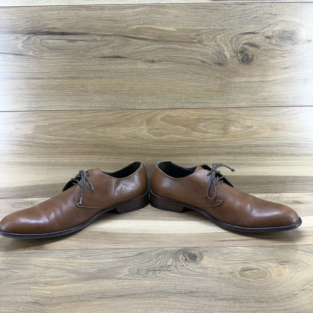 Too Boot New York 9 Adam Derrick Walnut Leather Dress Oxfords
